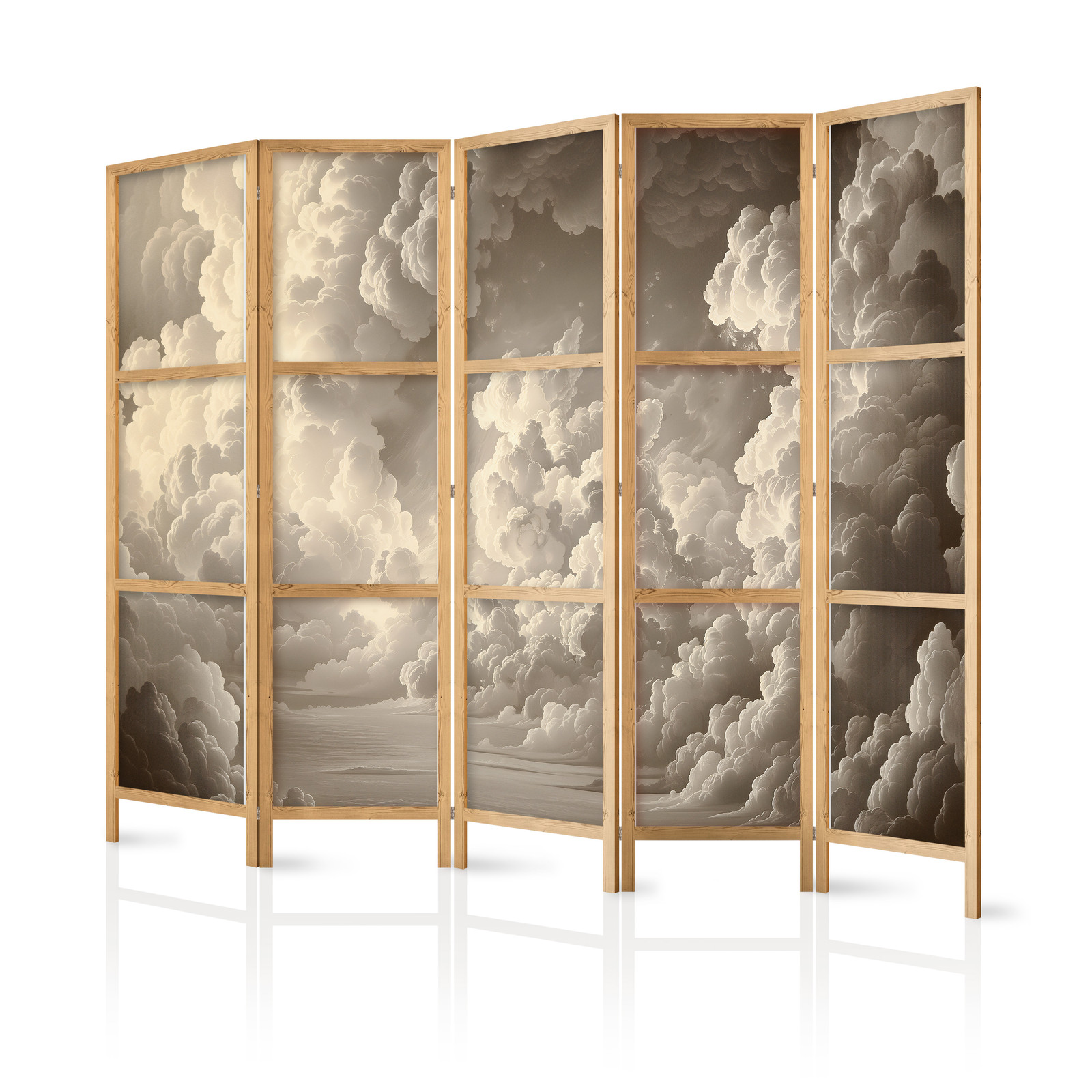 Ιαπωνικο Διαχωριστικο Δωματιου - Whisper Of Illuminated Clouds: Soft Play Of Light In The Theater Of The Heavens 225x172cm
