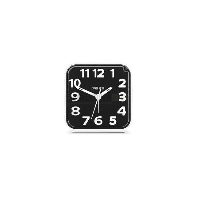 Space Hotel Brain Pod Επιτραπεζιο Ρολοι Ξυπνητηρι Μαυρο