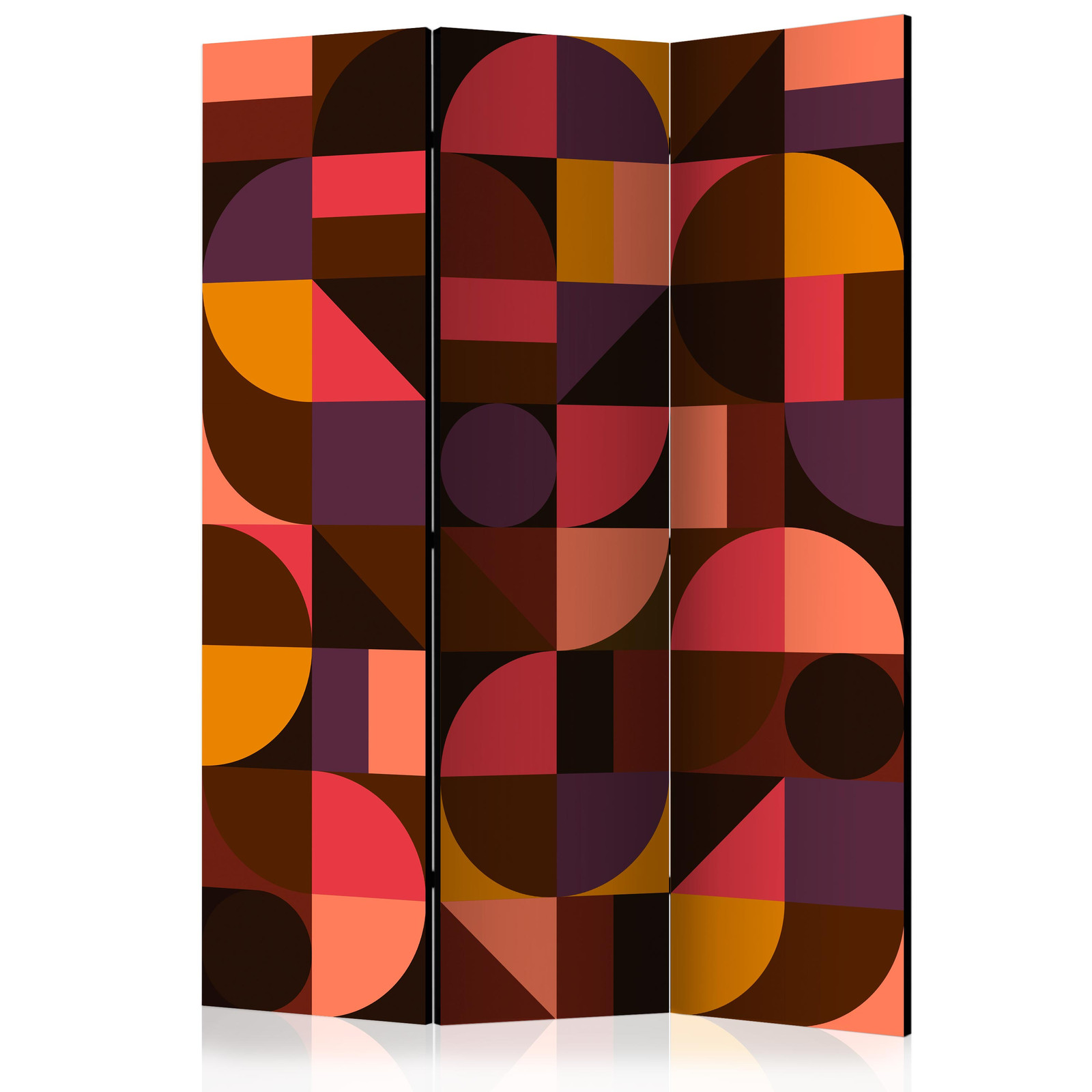 Διαχωριστικο Δωματιου - Geometric Mosaic red Ηχοαπορροφητικο 135x172cm