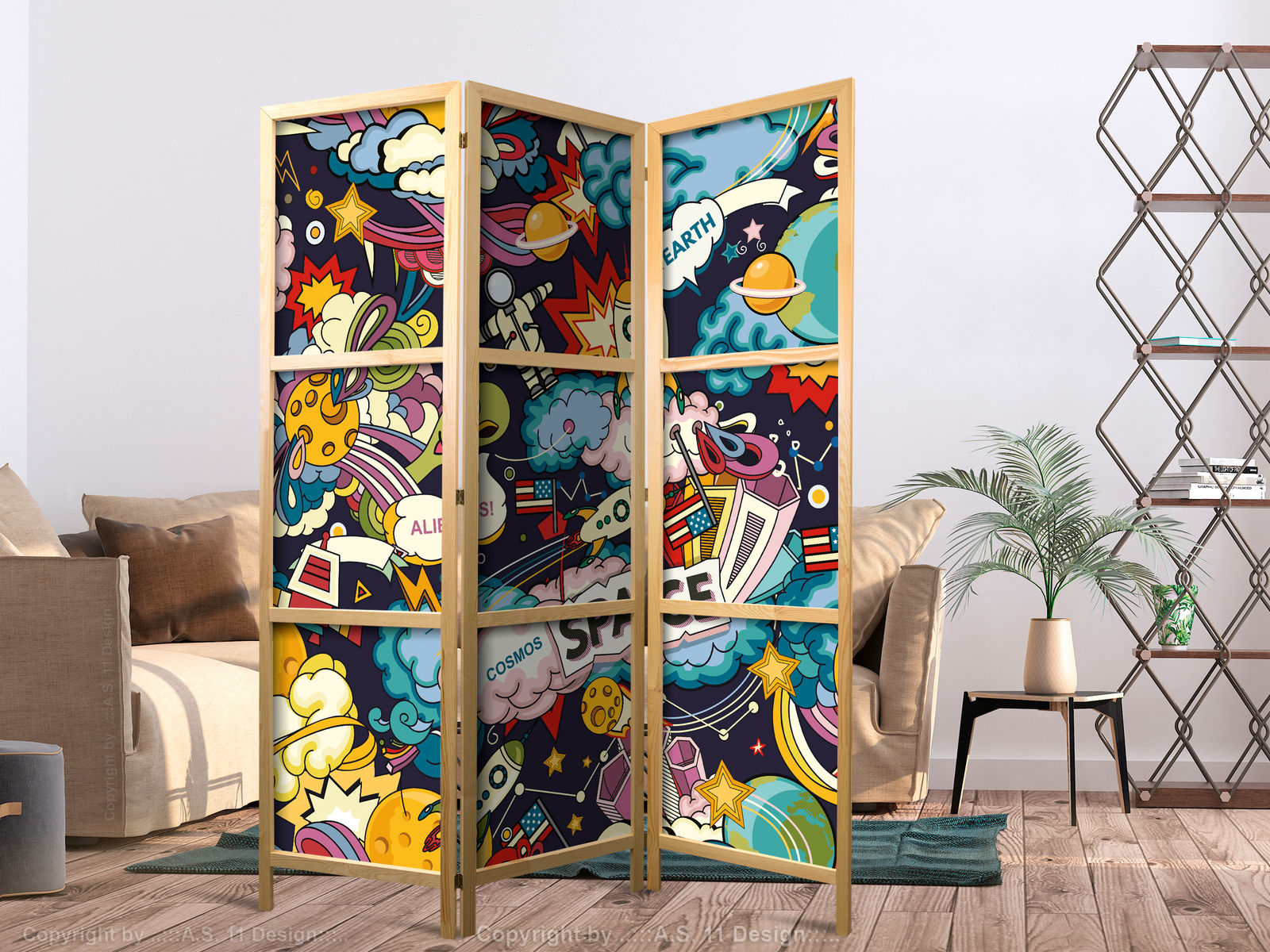 Ιαπωνικο Διαχωριστικο Δωματιου - Teenager's Space I 135x172cm