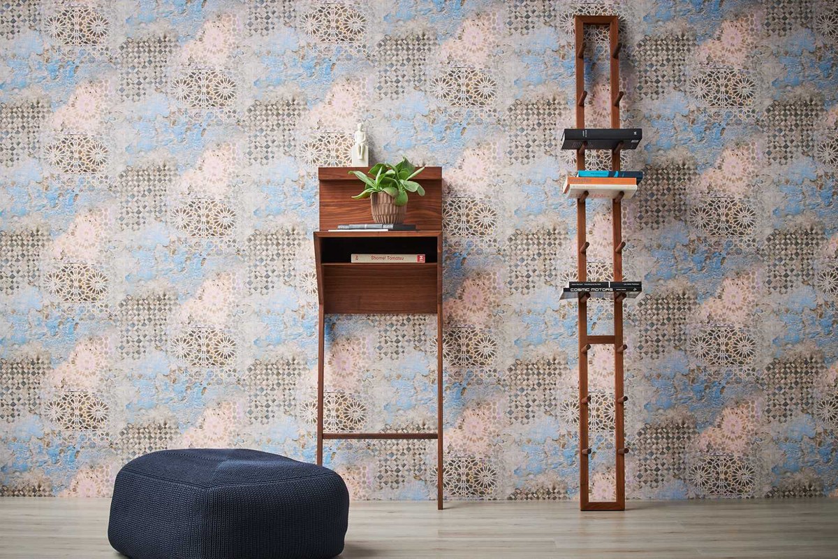 Ταπετσαρια Τοιχου Tiles Διαφορα Χρωματα