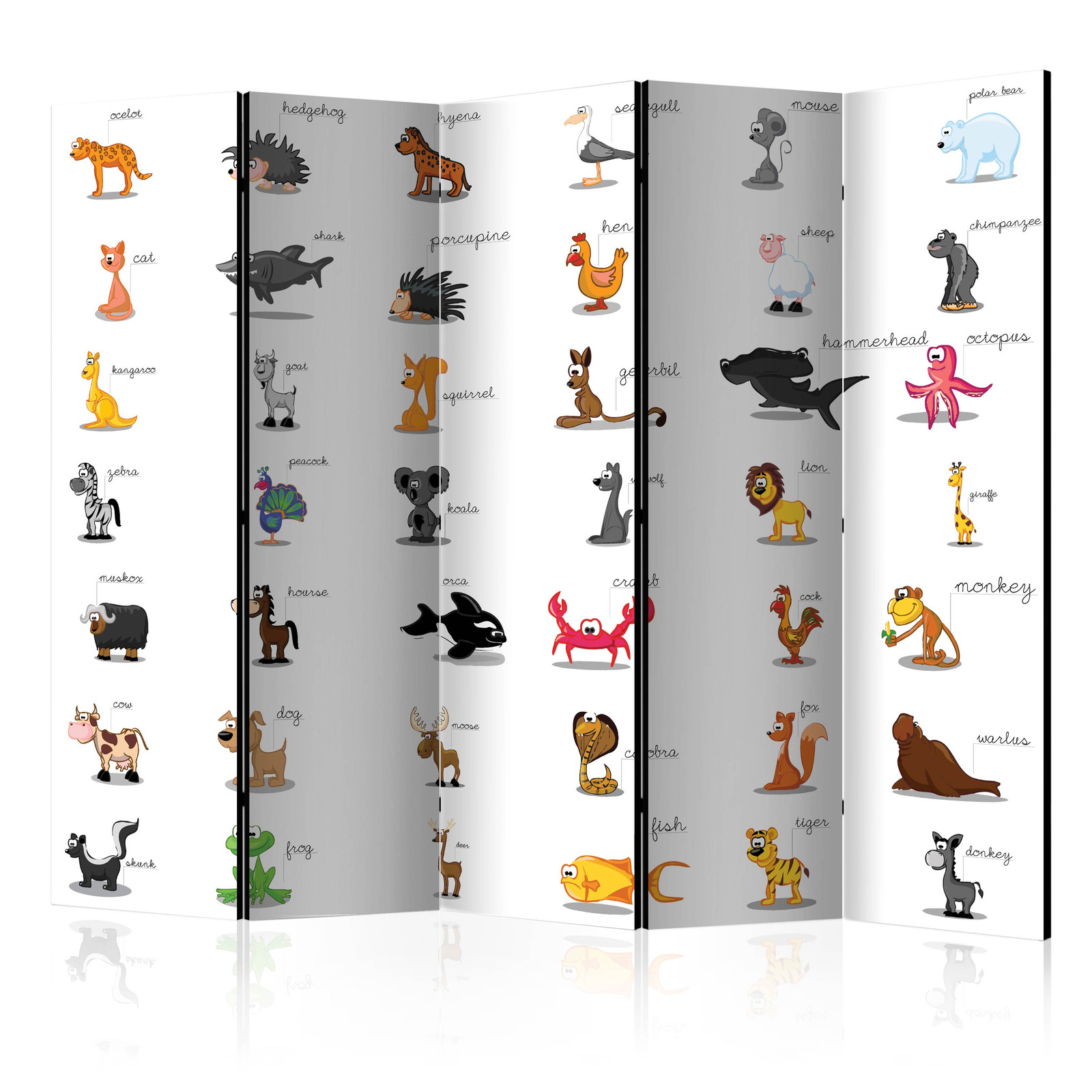 Διαχωριστικο Δωματιου - Learning By Playing animals Ii Ηχοαπορροφητικο 225x172cm
