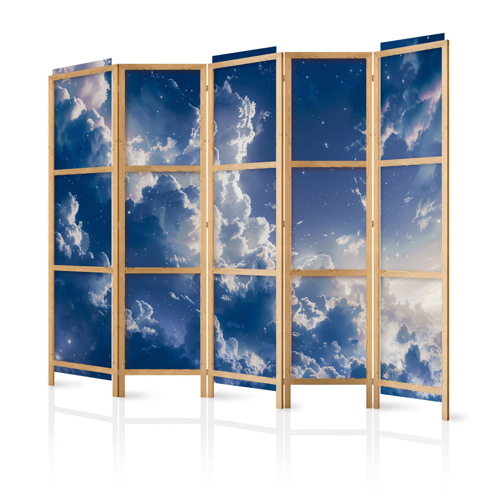 Ιαπωνικο Διαχωριστικο Δωματιου - Starry Clouds And Delicate Light Over A Corner Of The Sky 225x172cm