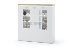 Maze Μπουφες Βιτρινα Λευκος