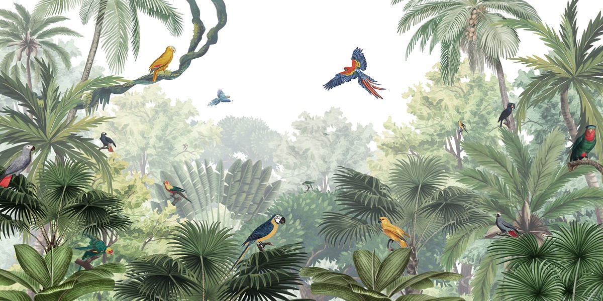 Canopy Jungle Ταπετσαρια Τοιχου Ανοιχτο Πρασινο