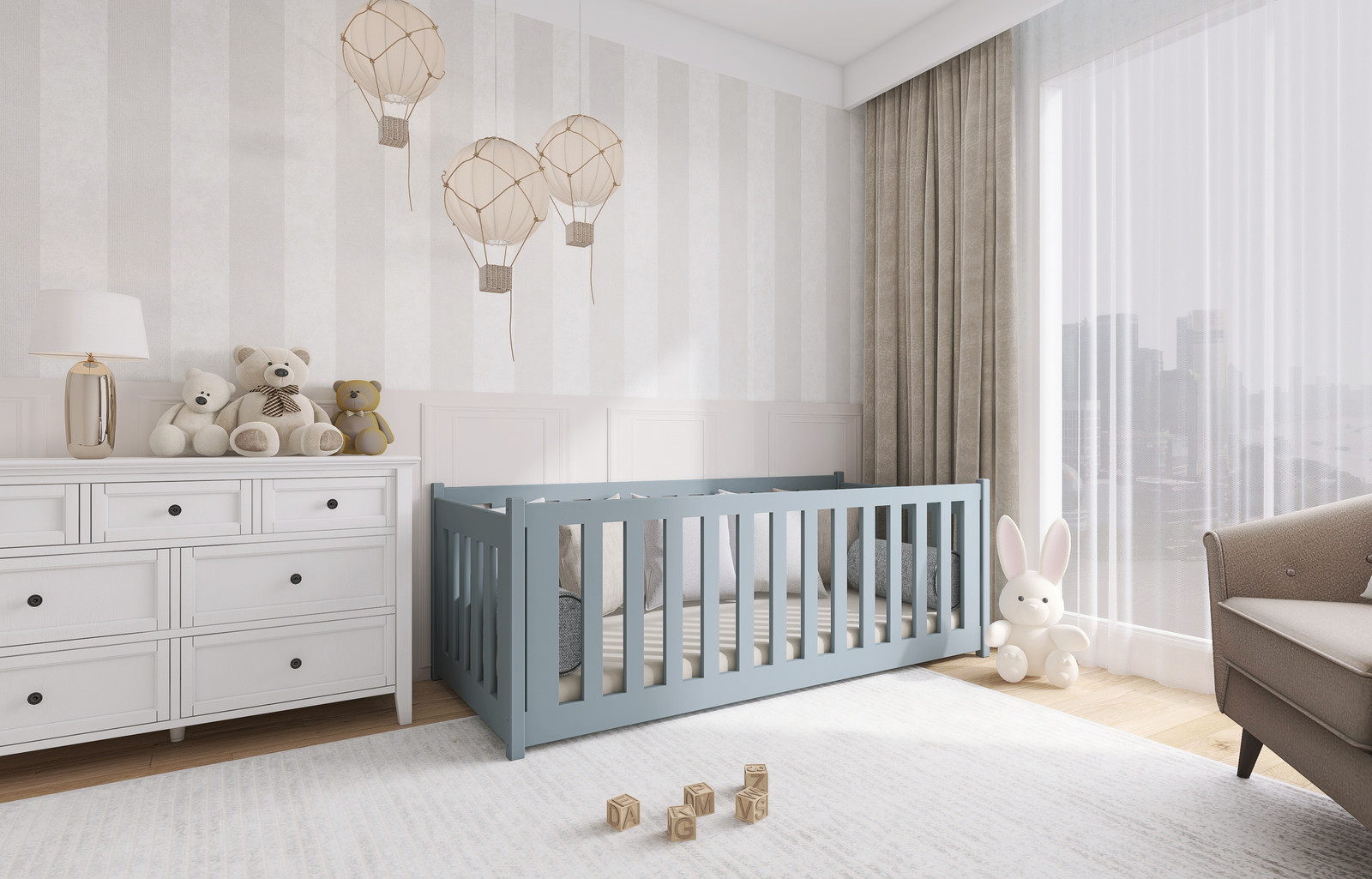 Concept Κρεβατι Montessori Διαφορα Χρωματα & Διαστασεις