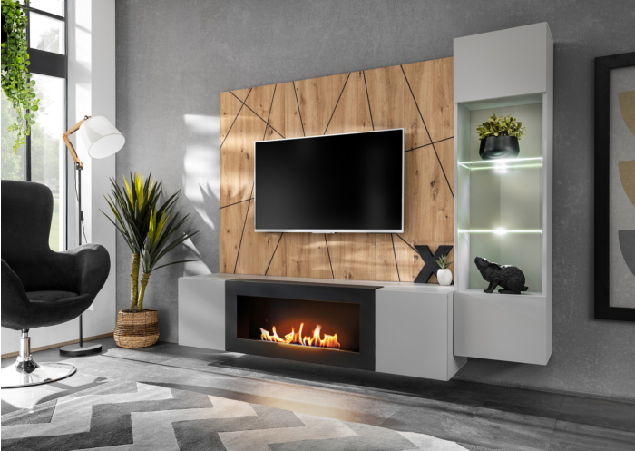 Linea Loft VIΙ Συνθεση Ανοιχτο Γκρι + Τζακι