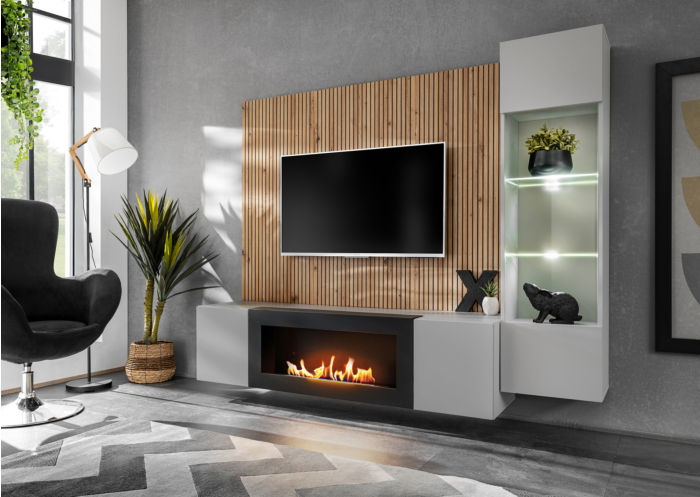 Linea Loft III Συνθεση Ανοιχτο Γκρι + Τζακι