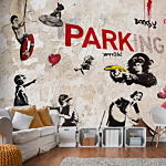Φωτοταπετσαρια - [banksy] Graffiti Collage Αδιαβροχη 400x280cm