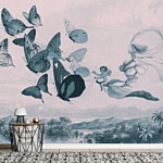 Φωτοταπετσαρια - Butterflies And Fairy Αδιαβροχη 300x210cm