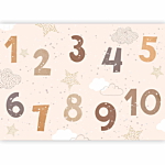 Φωτοταπετσαρια - Numbers Among Snowflakes Αδιαβροχη 450x315cm