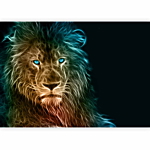 Φωτοταπετσαρια - Abstract Lion Αδιαβροχη 150x105cm