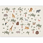 Φωτοταπετσαρια - African Composition - Animals For The Children's Room On A Paper Background Αδιαβροχη 200x140cm