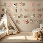 Φωτοταπετσαρια - A Beige Alphabet Αδιαβροχη 350x245cm