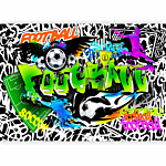 Φωτοταπετσαρια - Football Graffiti Αδιαβροχη 350x245cm