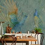 Φωτοταπετσαρια - Peacocks Dancing - Third Variant Αδιαβροχη 250x175cm