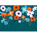 Φωτοταπετσαρια - Colorful Bloom - Third Variant Αδιαβροχη 200x140cm