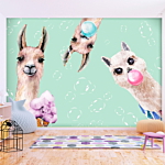 Φωτοταπετσαρια - Crazy Llamas Αδιαβροχη 250x175cm