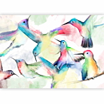 Φωτοταπετσαρια - Watercolor Birds Αδιαβροχη 400x280cm