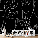 Φωτοταπετσαρια - Cat Habits - First Variant Αδιαβροχη 350x245cm