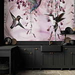 Φωτοταπετσαρια - Flying Hummingbirds (pink) Αδιαβροχη 200x140cm