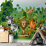 Φωτοταπετσαρια - Jungle Animals Αδιαβροχη 450x315cm