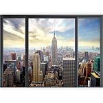 Φωτοταπετσαρια - City Behind Glass Αδιαβροχη 400x280cm