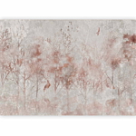 Φωτοταπετσαρια - Autumn Landscape - Abstract With Trees And Birds On A Textured Background Αδιαβροχη 200x140cm