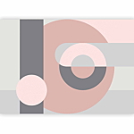 Φωτοταπετσαρια - Geometric Wreath (pink) Αδιαβροχη 150x105cm