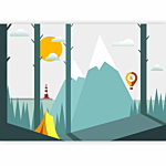 Φωτοταπετσαρια - On The Camping Αδιαβροχη 400x280cm