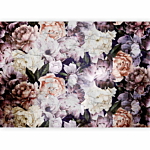 Φωτοταπετσαρια - Plant Motif With Peonies In A Garden - Retro Style Flower Background Αδιαβροχη 350x245cm