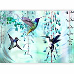 Φωτοταπετσαρια - Flying Hummingbirds (green) Αδιαβροχη 450x315cm