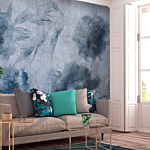 Φωτοταπετσαρια - Blue Peonies Αδιαβροχη 100x70cm