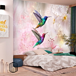 Φωτοταπετσαρια - Colourful Hummingbirds (pink) Αδιαβροχη 400x280cm