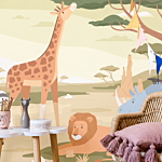 Φωτοταπετσαρια - Animals From Jungle Vector Illustration Αδιαβροχη 300x210cm