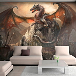 Φωτοταπετσαρια - Dragon Castle Αδιαβροχη 100x70cm