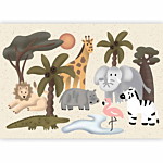 Φωτοταπετσαρια - Children's Africa - Animals With Simple Shapes Αδιαβροχη 150x105cm