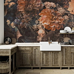 Φωτοταπετσαρια - Retro Flowers - Third Variant Αδιαβροχη 150x105cm