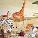 Φωτοταπετσαρια - Animals From Jungle Vector Illustration Αδιαβροχη 300x210cm
