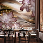 Φωτοταπετσαρια - Lilies On The Wave (brown) Αδιαβροχη 350x256cm