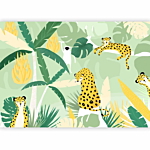 Φωτοταπετσαρια - Cheetahs In The Jungle - Landscape With Animals In The Tropics For Children Αδιαβροχη 450x315cm