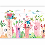 Φωτοταπετσαρια - Painted Tree Houses - A Colourful Fantasy With Kites For Children Αδιαβροχη 400x280cm