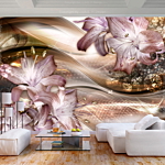 Φωτοταπετσαρια - Lilies On The Wave (brown) Αδιαβροχη 350x256cm
