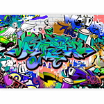 Φωτοταπετσαρια - Graffiti: Blue Theme Αδιαβροχη 400x280cm