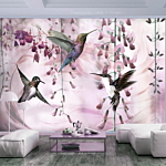 Φωτοταπετσαρια - Flying Hummingbirds (pink) Αδιαβροχη 200x140cm