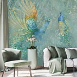 Φωτοταπετσαρια - Peacocks Dancing - Third Variant Αδιαβροχη 250x175cm
