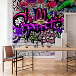 Φωτοταπετσαρια - Purple Graffiti Αδιαβροχη 450x315cm