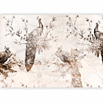 Φωτοταπετσαρια - Peacocks In Delicate Beige Αδιαβροχη 150x105cm