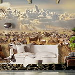 Φωτοταπετσαρια - Zebra Land Αδιαβροχη 250x175cm