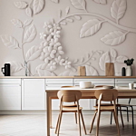 Φωτοταπετσαρια - Paper Flowers (cream) Αδιαβροχη 100x70cm